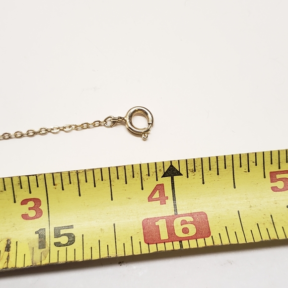 Vintage Petite Gold Leaf with Pearl Necklace - Picture 5 of 5